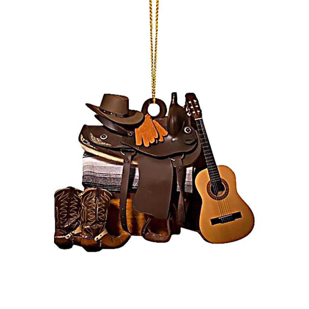 

Подвеска-седло для любителей лошадей в стиле вестерн ковбой, акриловое плоское украшение, подвеска с зеркалом заднего вида для автомобиля