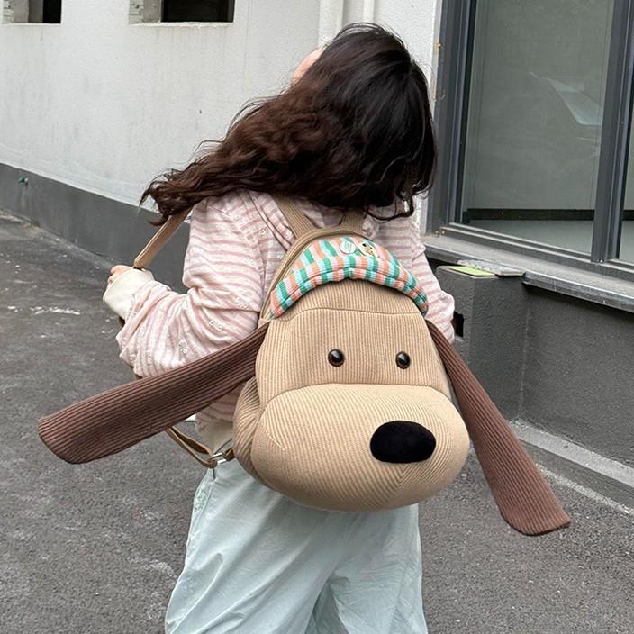 New cute puppy travel schoolbag large capacity backpack girl cartoon bag birthday gift computer bag