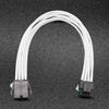 8Pin CPU Power Extension Cord with Fire Resistant Sleeve Enhances Stability for CPU Video Card High Conductivity