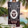 Beach Towel Brentford Football Print Custom Name Text Soft Towel for Swimming Pool