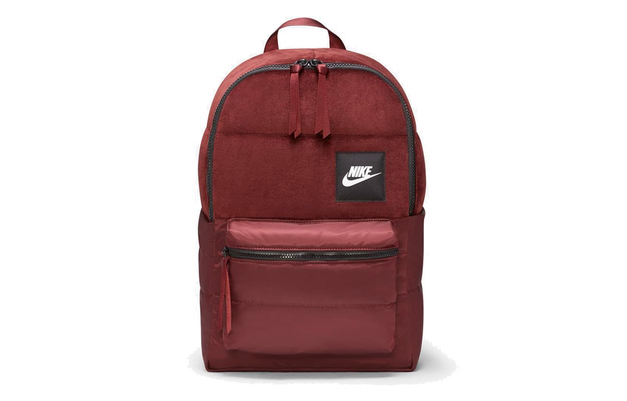 Nike SportswearHeritage Zip Closure Polyester Backpack Regular Unisex Mysterious Maroon CQ0263-624