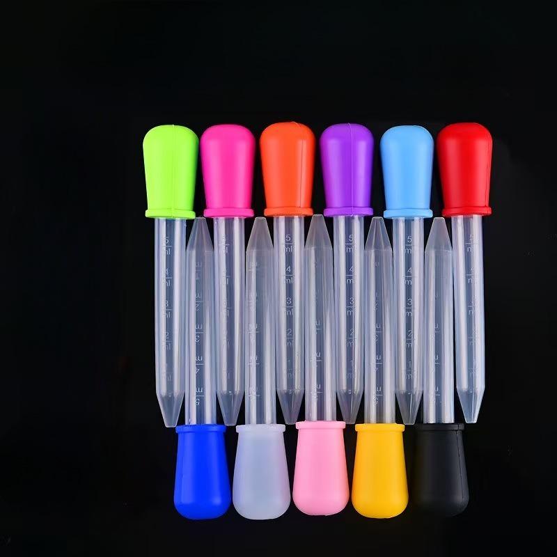 Graduated 5ml Silicone Pipette Dropper Liquid Medicine Feeder Anti‑Choke Safe Feeding Tool For Infant Pets Liquid Dose Dispenser