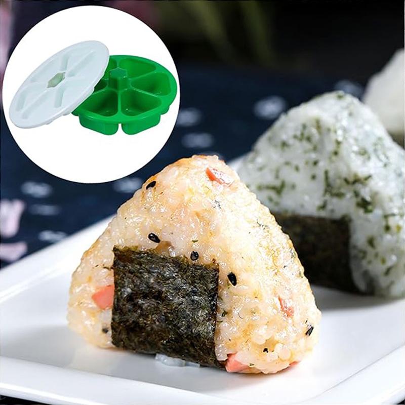 6 In 1  Maker Box Onigiri Mold Triangle Sushi Mold Rice Ball Mold Press Making Storing Sushi Lunch