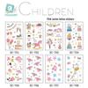 Children's Waterproof Princess Cartoon Tattoo Stickers for Birthday Parties