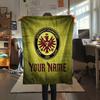 Benutzerdefinierte Namens Eintracht Frankfurt Flanelldecke, Hohe Qualität, Bequem für alle Jahreszeiten, Heimdekoration, Wärme und Komfort