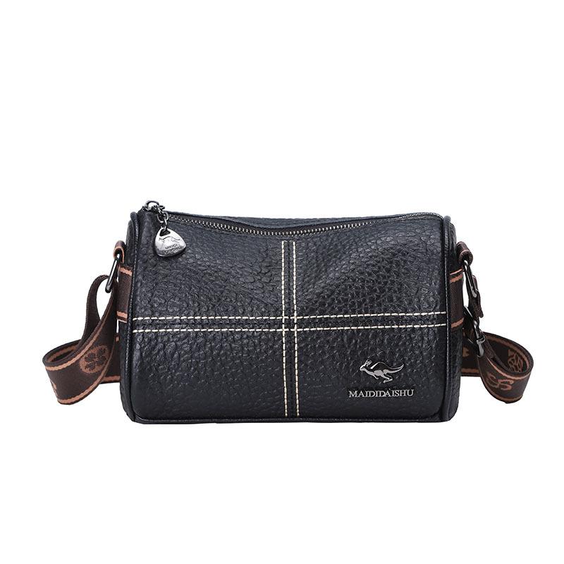 

Women s Bag, European and American Retro Soft Leather Broadband Pillow Bag, Casual and Fashionable Commuting Shoulder Crossbody Bag One size fits all чёрный