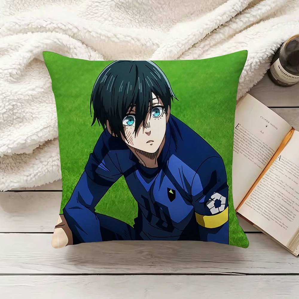 Anime Trent BBlue LLock RRin IItoshi Pillow Cover Sofa Cushion Cover Home Room Decoration Children Gift