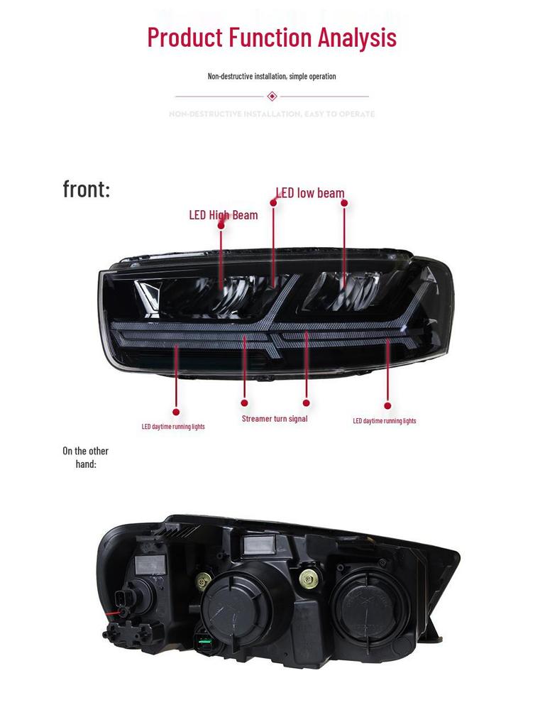 LED DRL Sequential Turn Signal Headlight for 2012-2018 Chevrolet Captiva