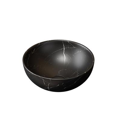 36cm Washbasin with Stone Structure, Without Cabinet, Without Faucet, Black