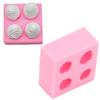 4-Cavity Strawberry Silicone Mold Non-Stick Surface Fondant Mold Chocolate Mold  Candy Making