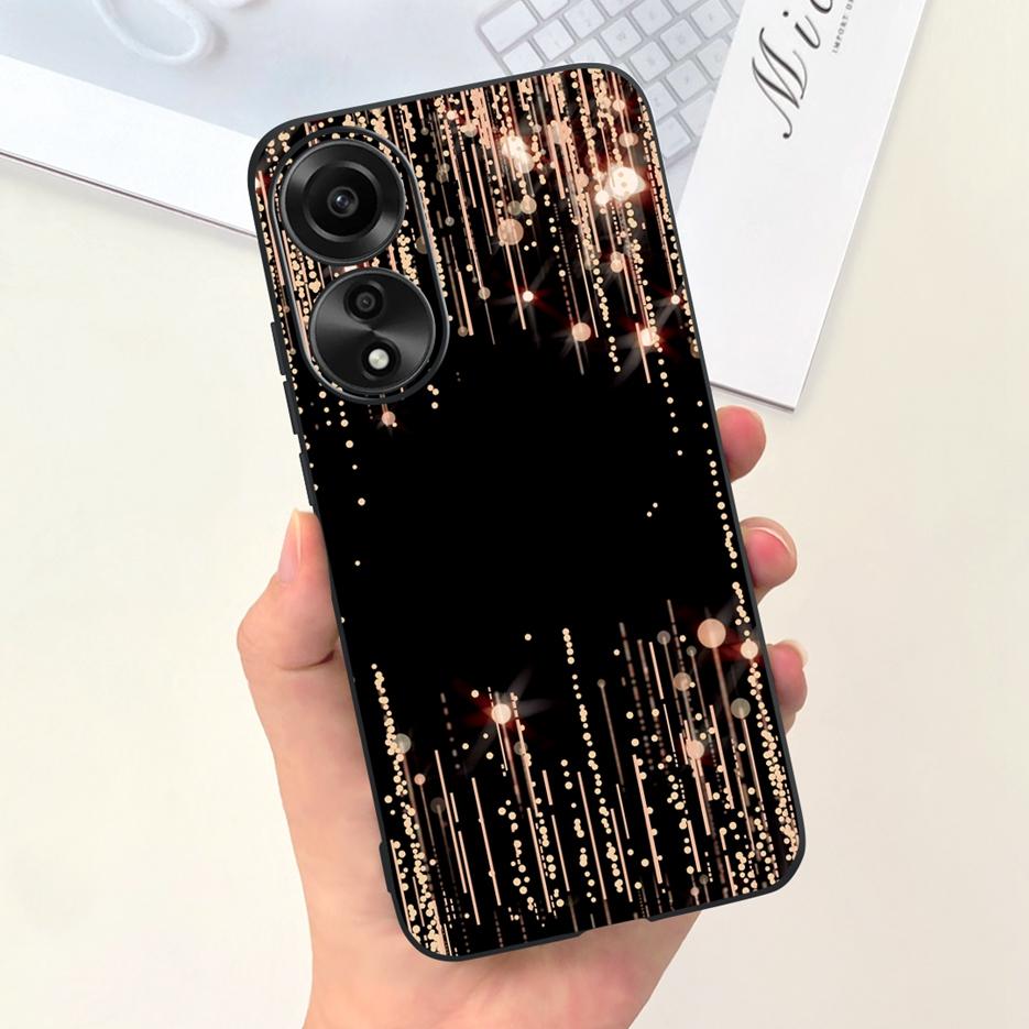 For Oppo A78 4G Case CPH2565 Cute Fashion Cartoon Painted Cover Soft Silicone Phone Case For Oppo A78 A78 OppoA78 5G Matte Coque
