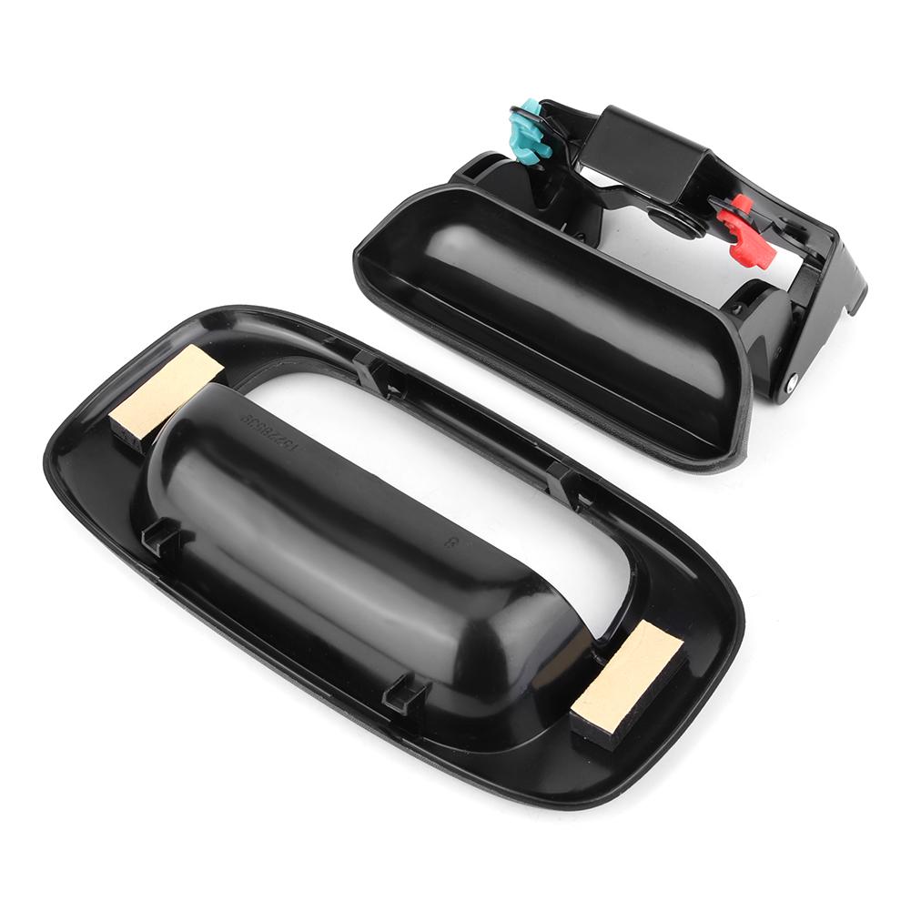Rear Tailgate Handle with Bezel Trim Kit Set Fit for Chevrolet Silverado 15997911