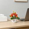 Mini Jasmine Faux Plant With Plastic And Soft Gel For Home Decor And Photography Props