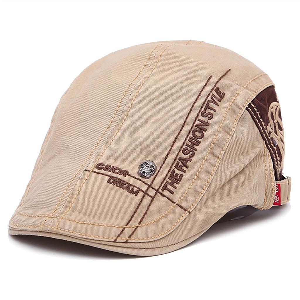 Modedekoration im Freien Schirmmütze Baumwolle verstellbare Baskenmütze Hut Frühling und Herbst Männer Trucker Hüte Newsboy Caps