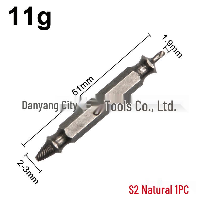 High-Speed Steel Double-Head Screw Extractor & S2 Screwdriver Set