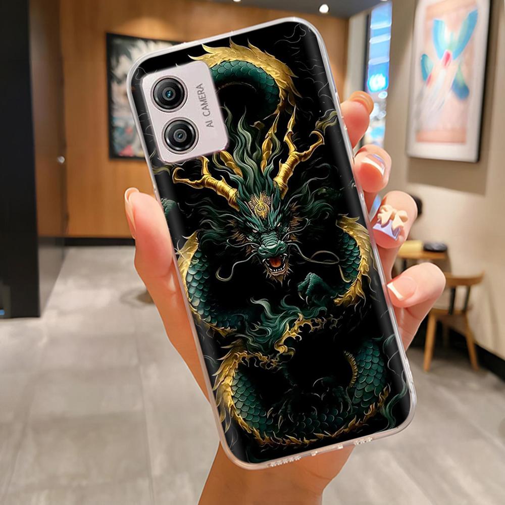 Etui Do Motorola Moto E13 Miękki Przezroczysty TPU Silikonowy Uroczy Kreskówkowy Panda Tylna Pokrywa Do Moto E13 motoE13 Futerały Etui Odporne Na Wstrząsy