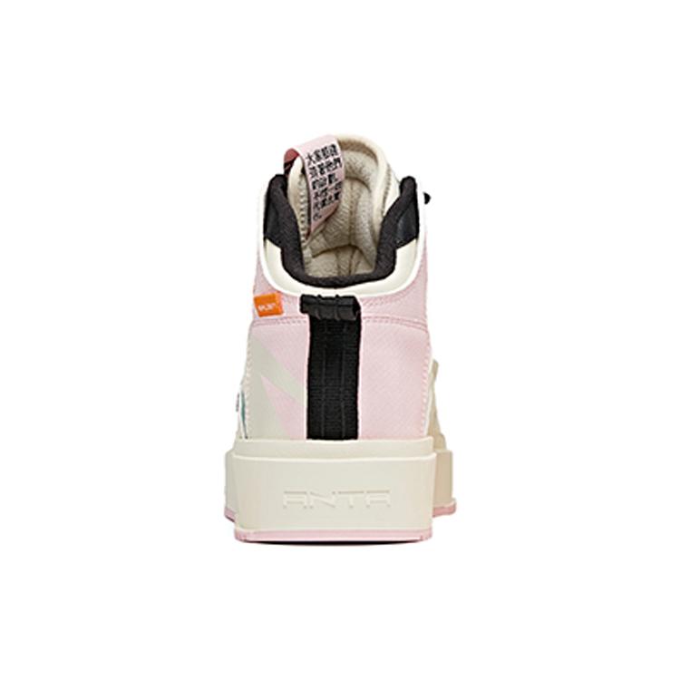 Anta Life Collection Textile, Synthetic Leather Abrasion Resistant Breathable High Top Skateboard Shoes Women's 922048012-1