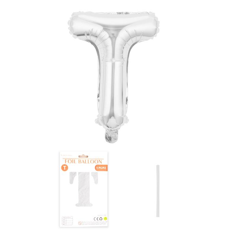 Independent Paper Card Packaging 16-Inch English Letter Aluminum Film Balloon Birthday Party Decoration Arrangement Aluminum Foil Balloon