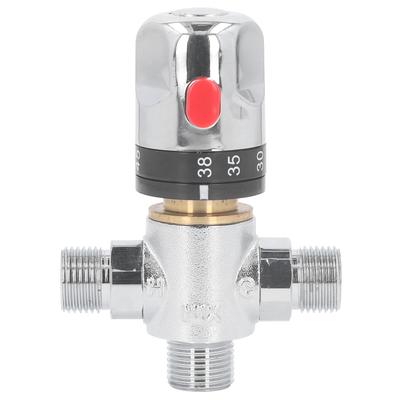 Thermostatic Mixing Valve G1 2 Inch DN15 Male Thread Brass Hot Cold Water Mixing Valve Temperature Control Mixer