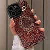 Hot Persian Style Luxury Carpet Retro Sheepskin Leather Phone Case For iPhone 17 16 16e Air 15 14 13 12 11 Pro XS Plus Max X XR
