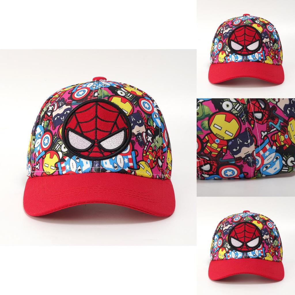 Spider Man Childrens Embroidered Baseball Cap With Sun Protection And Breathable Cotton For Spring Autumn Seasons