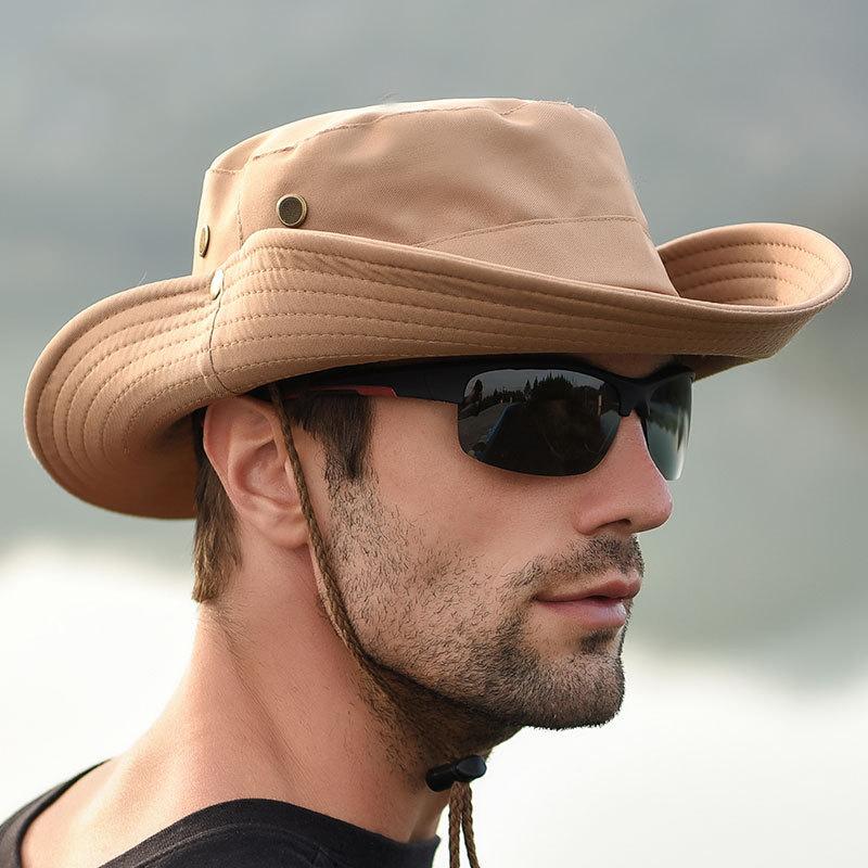 K31 Men's Hat Panama Bucket Hat Outdoor Sun Protection Hats For Men Fashion Summer Hat Sun visor Fisherman's Hat Anti-UV Sun Hat