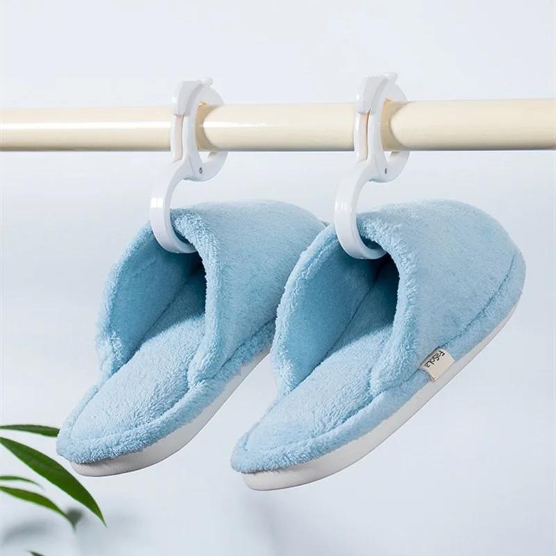 10pcs Windproof S Shaped Hooks Multi-purpose Wardrobe Closet Hook Household Card Position S-hook Ring Buckle With Safety Buckle