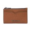 Hudson Logo Embossed Leather Card Holder Men's Brown