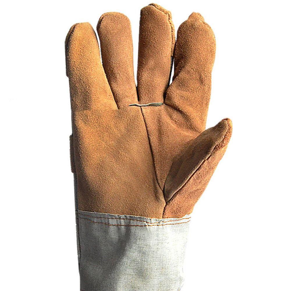 1 Pair Labor Protection Cowhide Welding Gloves Welder Gloves Metalworking Gardening
