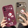Cartoon Christmas Elk Pattern Case For iPhone 17 Air 16e 16 15 14 Pro Max 13 17 Pro Max 17 Pro 17 Shockproof Soft TPU Silicone Phone Cover Funda