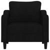 Vidaxl Armchair, Black, 60 Cm, Upholstered In Fabric