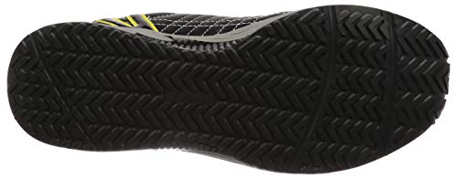 Nissin Rubber Hyper V #211 Work Shoes, Anti-Static, Oil-Resistant, Non-Slip, Lightweight, with Toe Cap, Men's, Black, Size 26.5