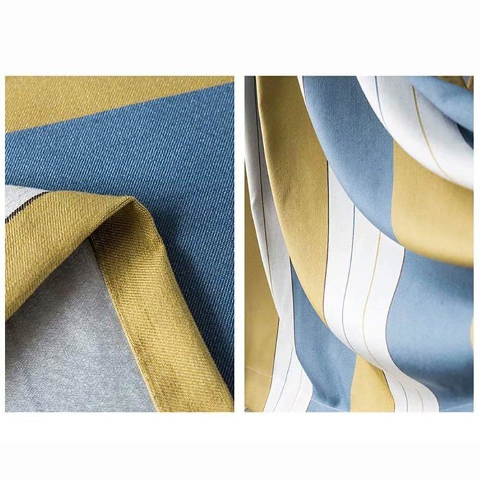 Rideau D'extérieur - Anshesix - Motif Champignons - 140 X 115 Cm - Naturel Et Biologique