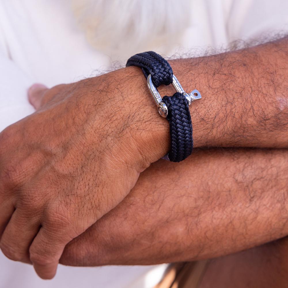 Pig&Hen Gorgeous George Bracelet - Navy X Silver