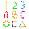 60/100/200PCS Assorted Colors Snowflake Blocks 2 Styles Available Parent Kid Game Kindergarten Color Recognition Accessories ZYF