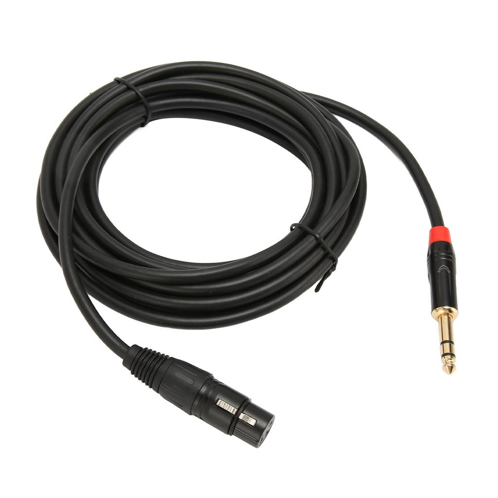XLR Female to 1 4 Inch 6.35mm TRS Cable Quarter Inch Jack Balanced to XLR Microphone Cable 16.4FT