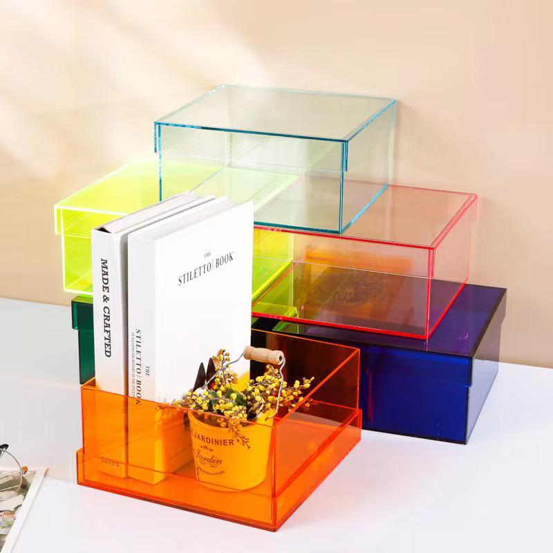 Acrylic Mooncake Storage Box with Flip Cover - Elegant Souvenir Gift for Weddings, Bridesmaids, and Groomsmen