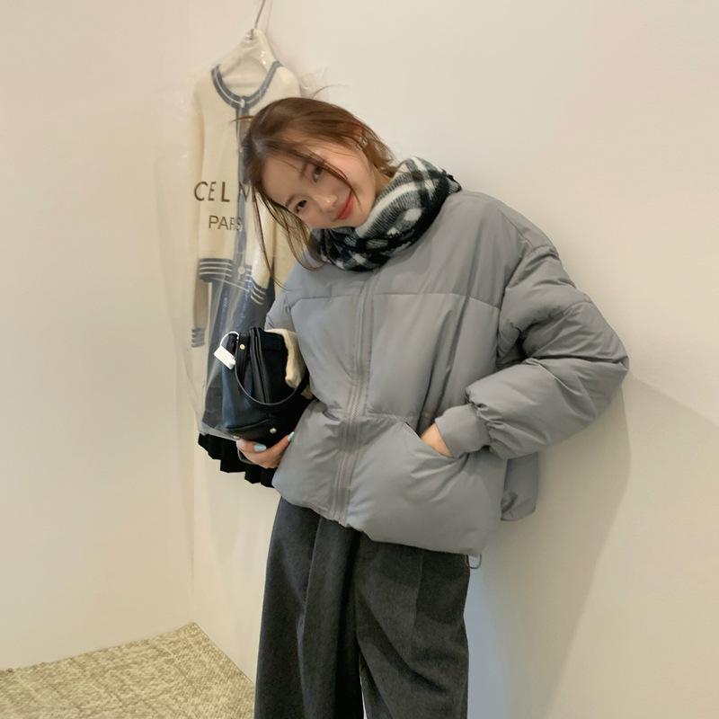 Schau dir die Daunenbaumwollgepolsterte Kleidung für Damen kurz Winter neu beliebt klein warm Brotkleidung baumwollgepolsterte Jacke an
