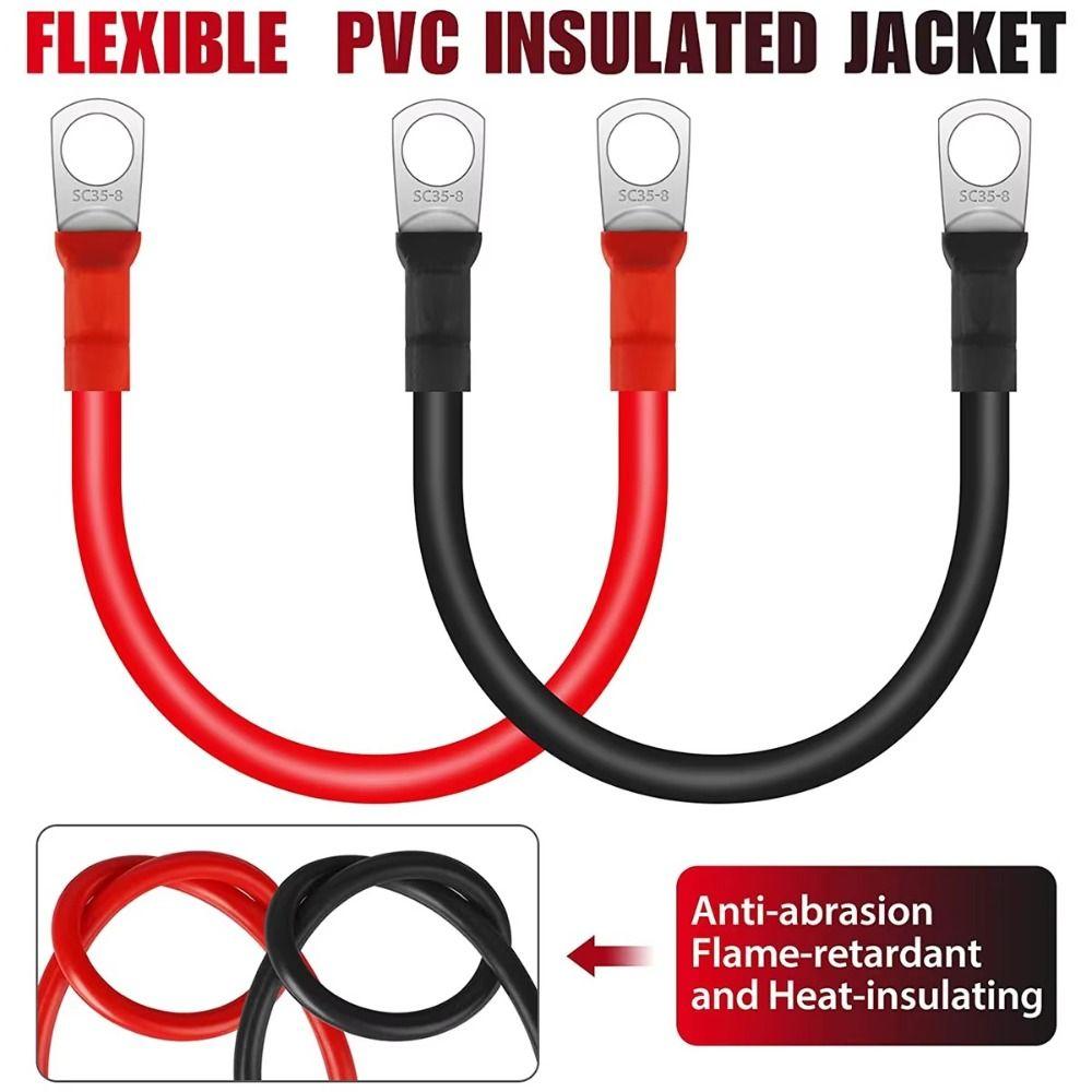With SC Terminals Battery Connection Cable 5AWG Car Inverter Wire New Stranded Copper Cord