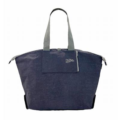 6421 Large Foldable Simple Cold Storage Tote Bag PT Thermo Keeper [Rootote] Barrel-B (04 Navy)