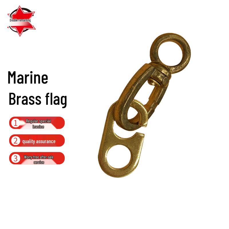 Marine Brass Flag Hook