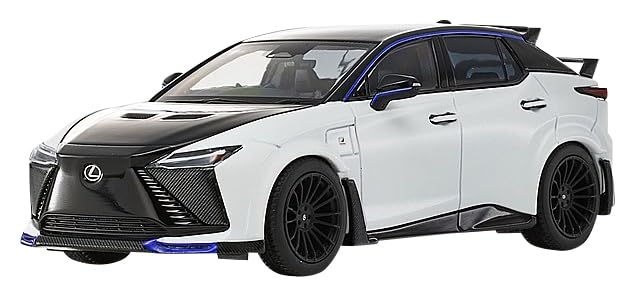 Kyosho Original 1/43 LEXUS RZ600e F SPORT Performance, Black & HAKUGIN II (Silver II), Finished Model, KS03945H2