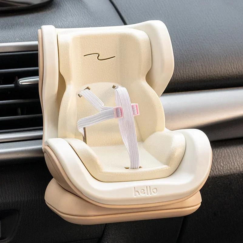 

For Labubu Ob11 Doll Seat Car Doll Safety Seat Cartoon Chair Model Car Kawaii Outlet Decor Car Interior Styling Doll Accessories No Doll
