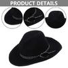 Klassisk Unisex Hatt Cowboyhatt för Resor för Utomhussammankomster Semester