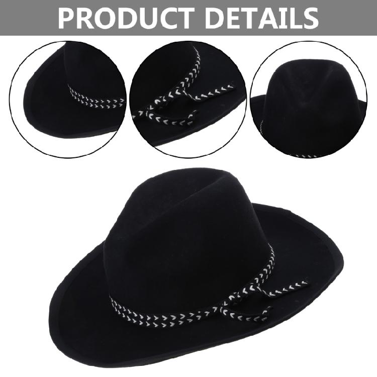 Klassisk Unisex Hatt Cowboyhatt för Resor för Utomhussammankomster Semester