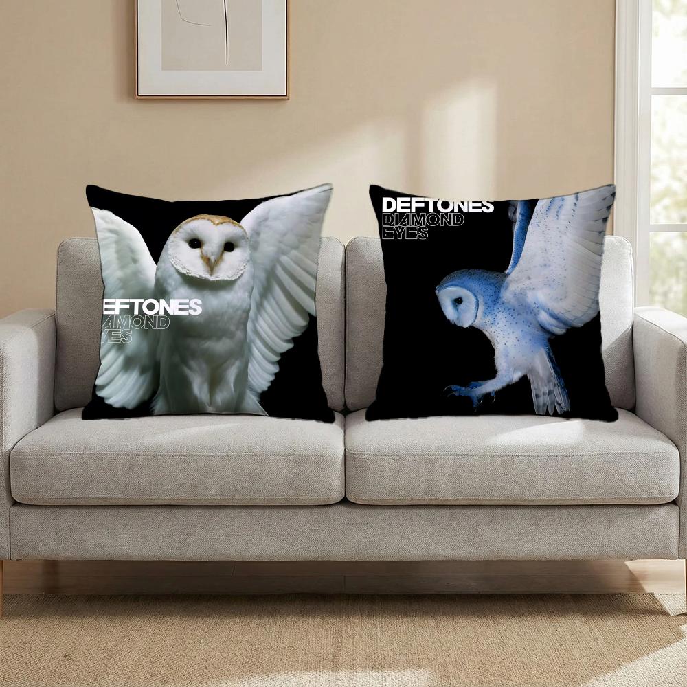 Deftones Cushion Cover Multi-Scene Pillow Cover for Home & Car - Reversible, Soft & Durable for Daily Use