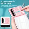 For Samsung Galaxy A36 5G Case TPU + PC Clear Phone Cover with CD-Veins Camera Lens Sliding Lid