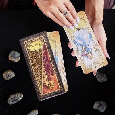 78pcs Tarot Cards for Beginners English Edition Tarot Decks Oracle Cards Party Table Game Fun Board Game Divination Oracle Deck