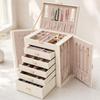 Jewelry Box with Drawers Large Capacity 6-Layer Velvet-Lined for