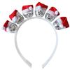 Silver Disco Hat Headband And Earrings Set Reflective Party Decoration For Women's 70s 80s Party Outfit Enhancements